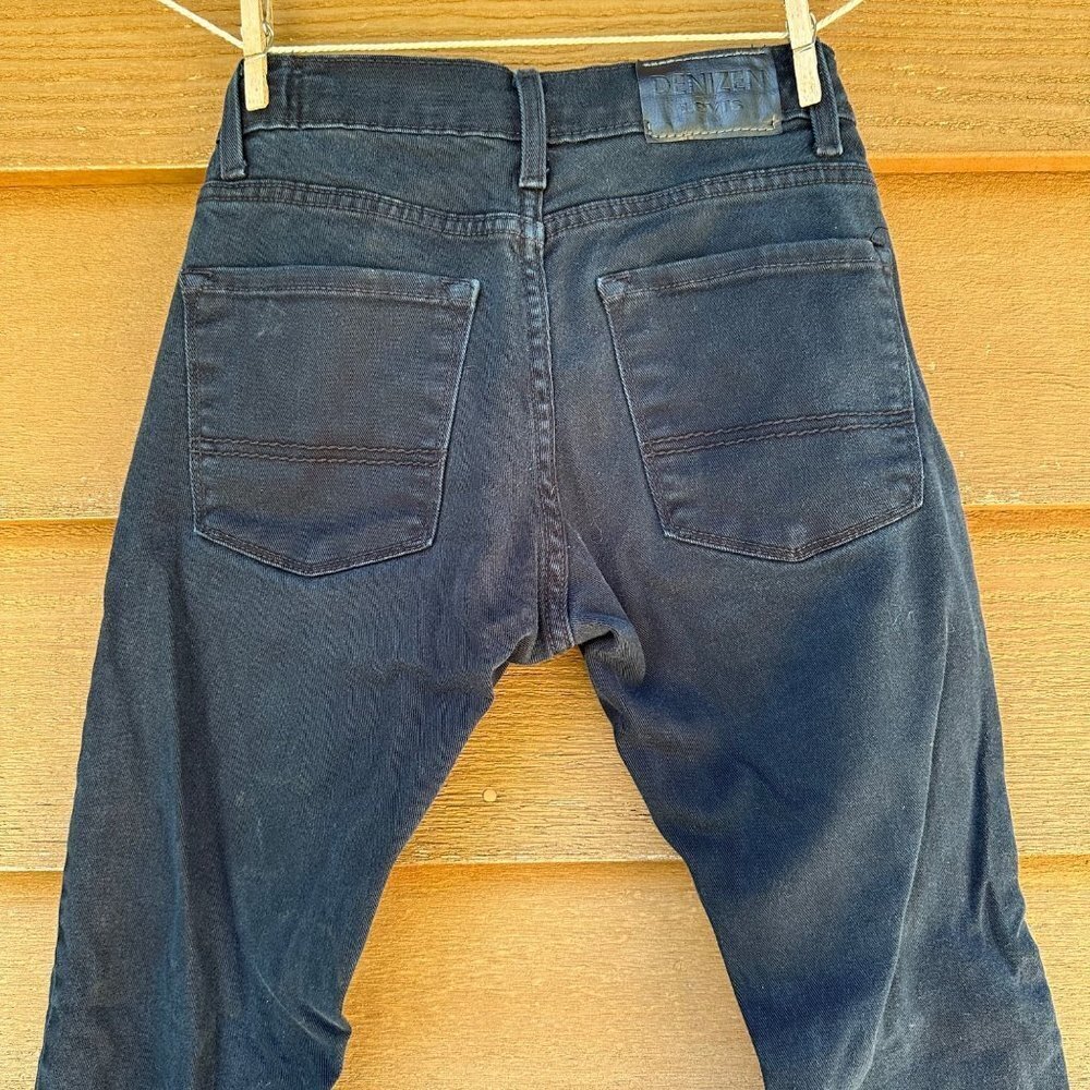 Levi’s Denizen Black Skinny Fit Boys Denim Adjustable Waist Jeans - Picture 10 of 11